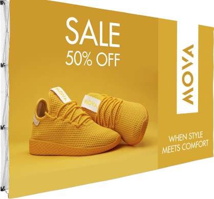 Double Sided Straight Wall Banner